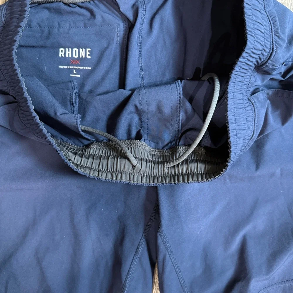 Rhone Peloton Shorts Mens L Navy Blue Athletic Workout Gym MAK-182